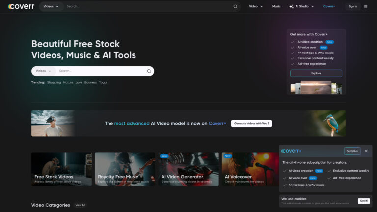 Innovative Coverr AI Tool Review