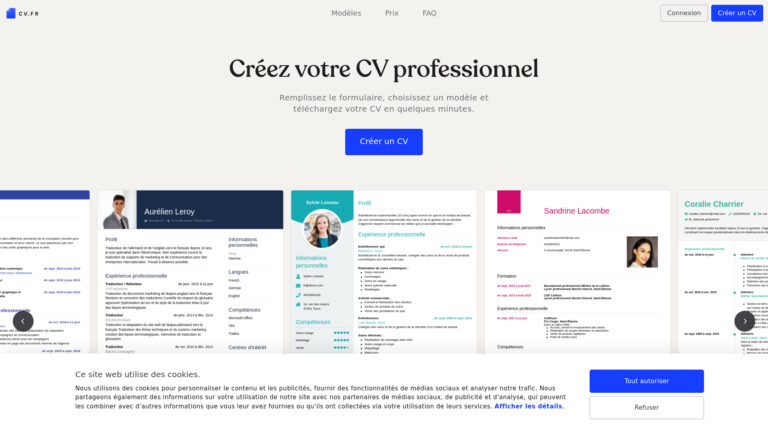 Popular Cv.fr AI Tool Review