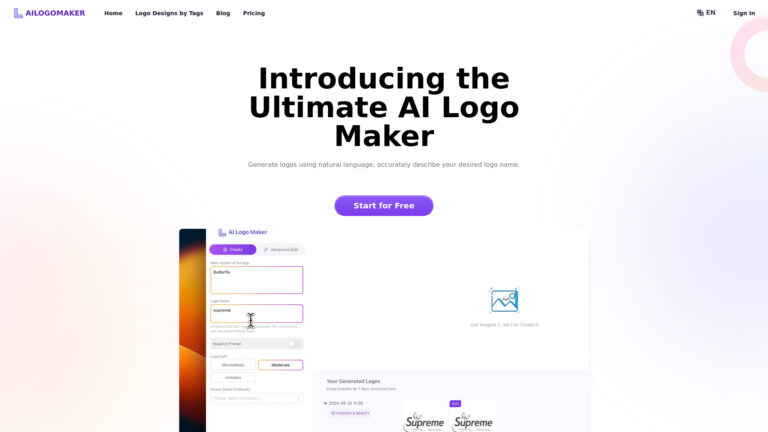 Advanced AI Logo Maker AI Tool Review