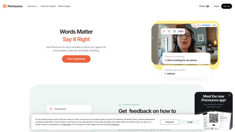 Advanced Pronounce AI AI Tool Review