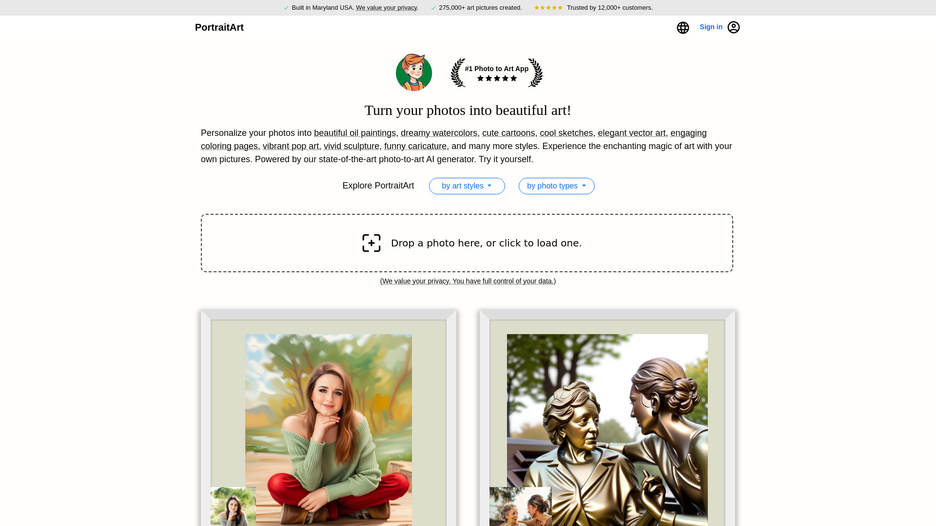 PortraitArt logo