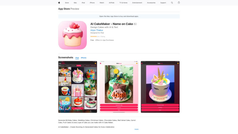 Powerful AI Cakemaker AI Tool Review
