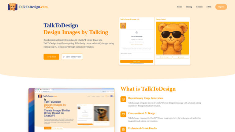 Powerful Talktodesign AI Tool Review