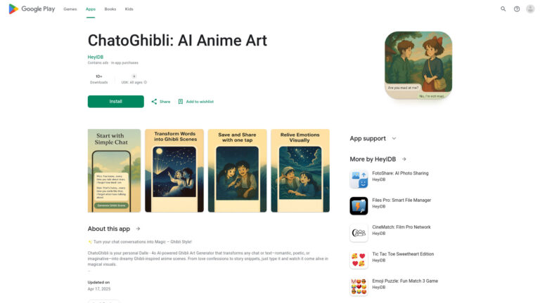 Popular Chatoghibli AI Tool Review