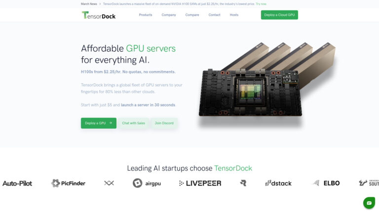 Innovative Tensordock AI Tool Review