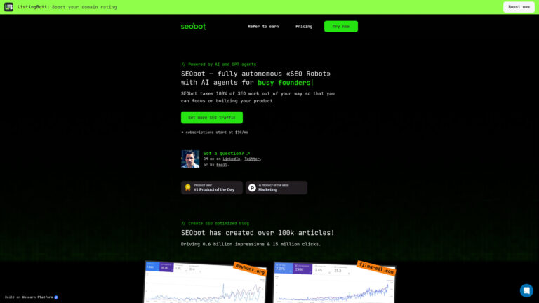 Advanced Seo Bot AI AI Tool Review
