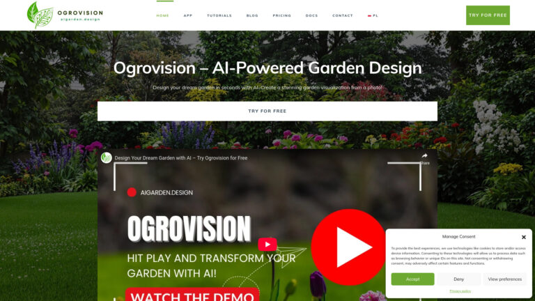 Free AI Garden Design By Ogrovision AI Tool Review