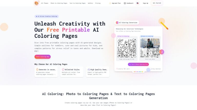 Smart Best Coloring Pages AI AI Tool Review