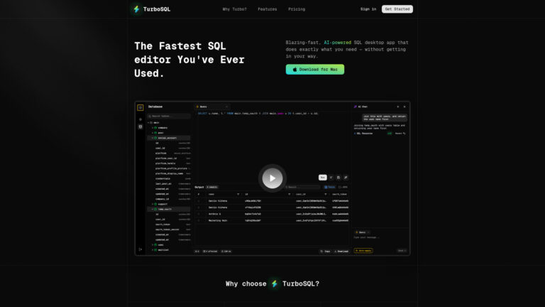 Popular Turbosql AI Tool Review