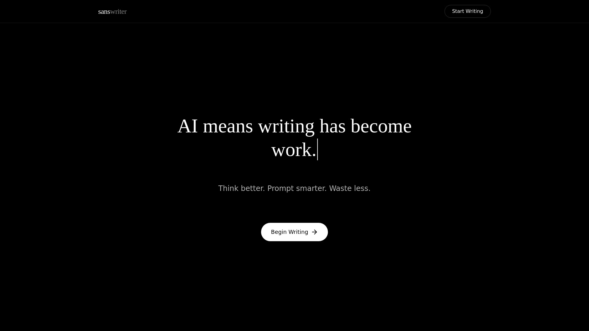 Sans Writer logo