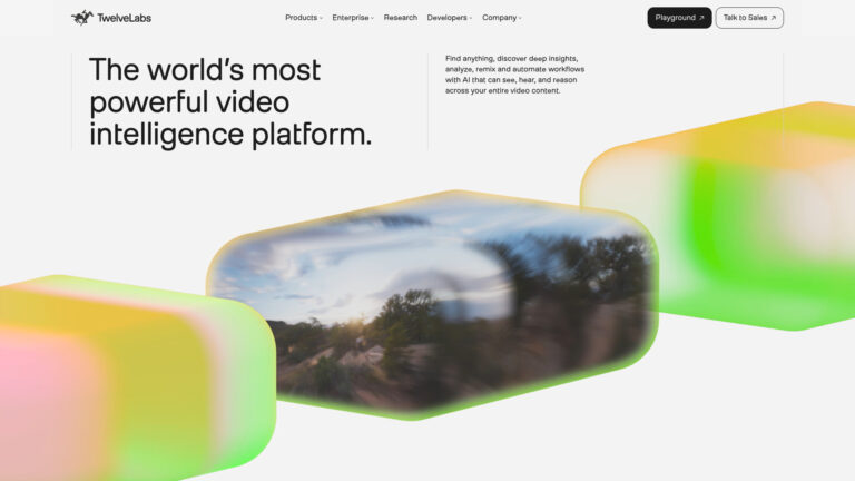 Innovative Twelvelabs AI Tool Review