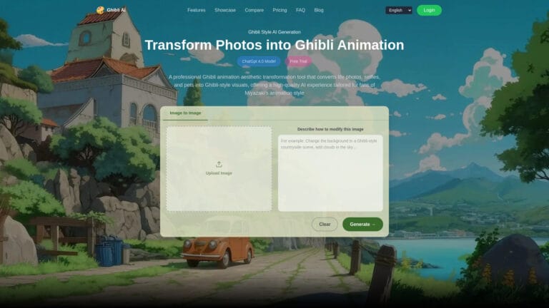 Powerful Ghibli AI Image Generator AI Tool Review