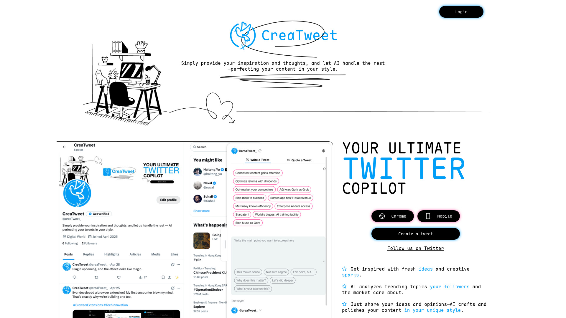 CreaTweet logo