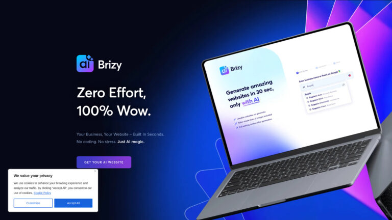 Advanced Brizy AI Website Builder AI Tool Review