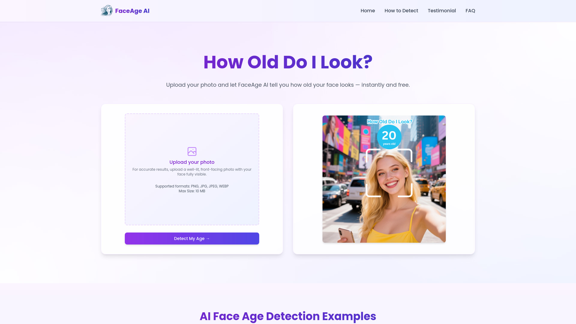 FaceAge AI logo
