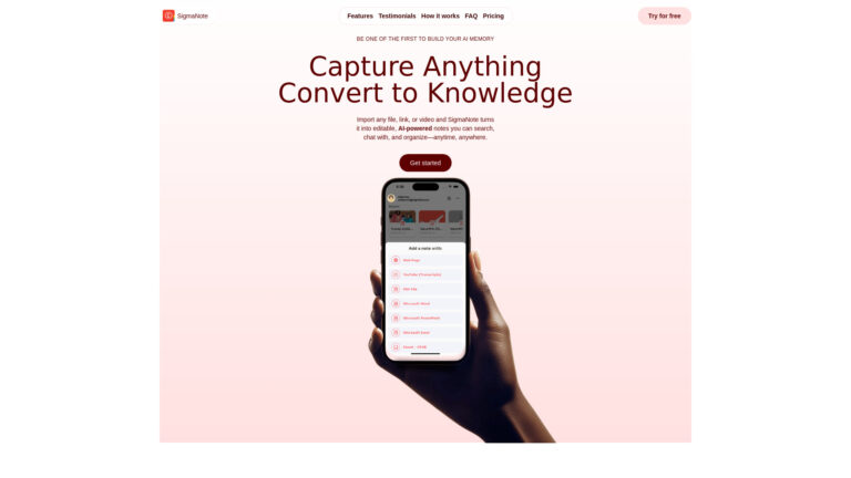 Trending Sigmanote AI Tool Review