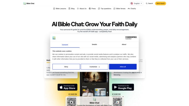 Popular Bible Chat AI Tool Review