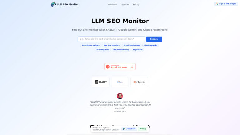 Advanced Llm Seo Monitor AI Tool Review