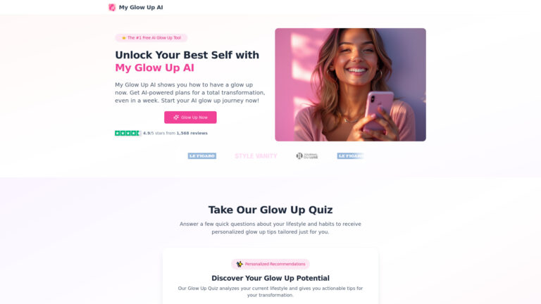 Top My Glow Up AI AI Tool Review