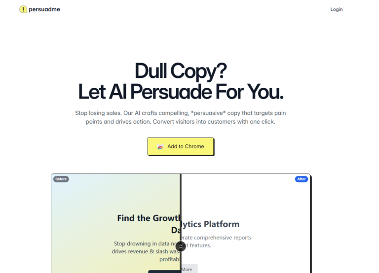 Free Persuadme AI Tool Review