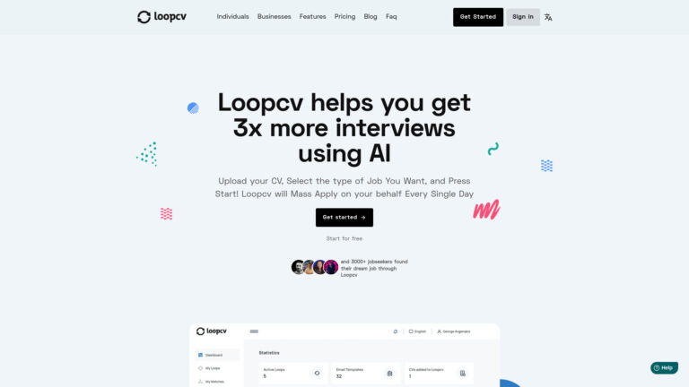 Trending Loopcv AI Tool Review