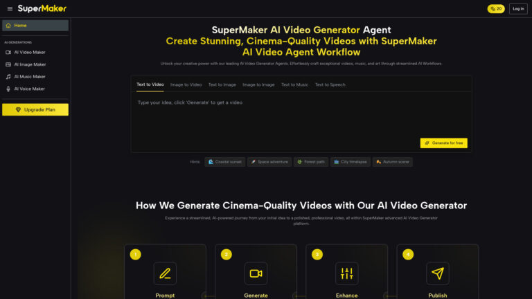 Powerful Supermaker AI Video Generator AI Tool Review