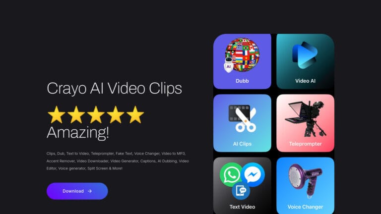 Popular Crayo AI Video Clips Generator AI Tool Review