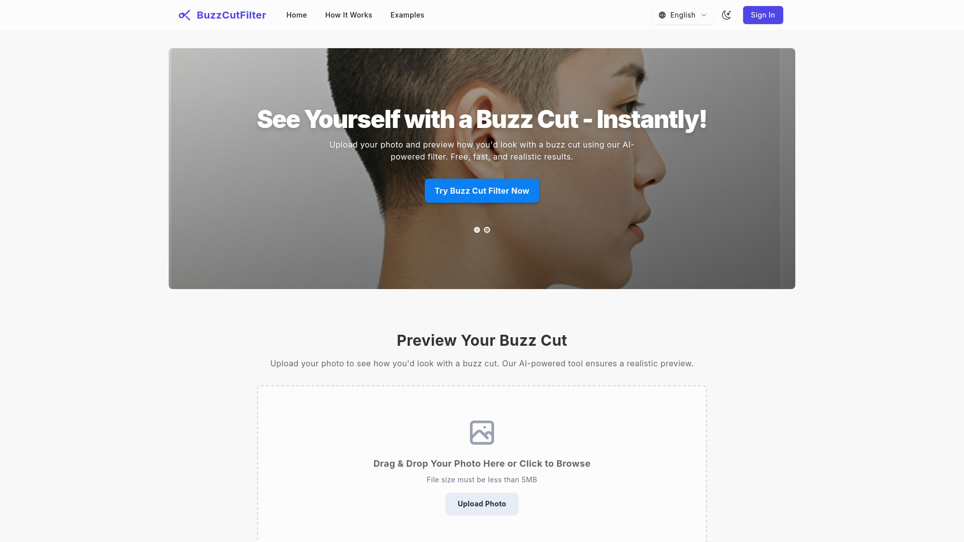 Buzz Cut Filter logo