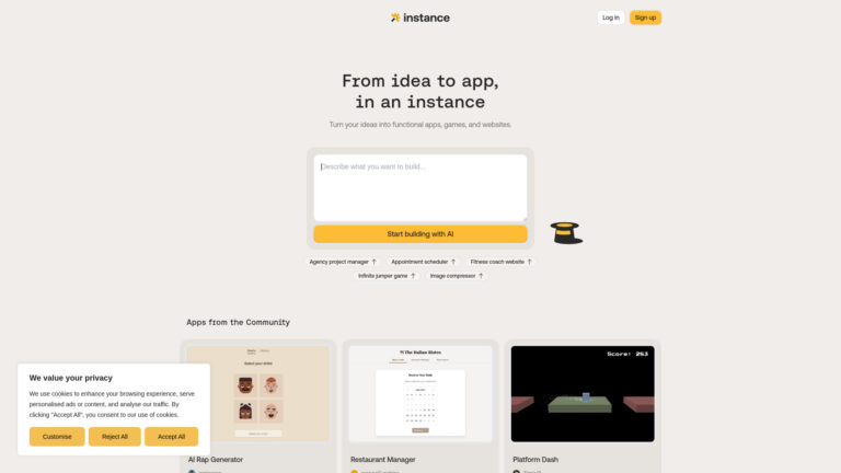 Popular Instance AI Tool Review