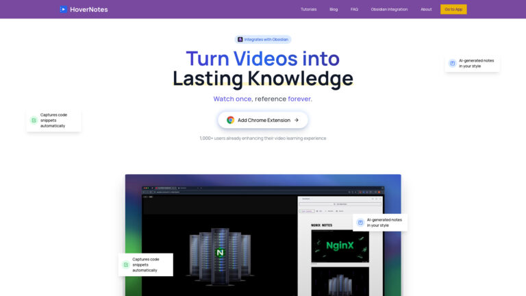 Free Hovernotes AI Tool Review