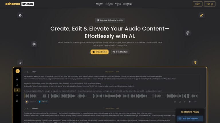 Advanced Echovox Studio AI Tool Review