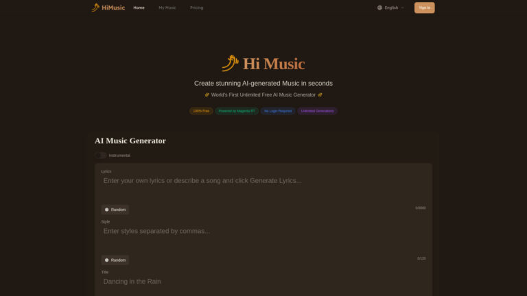 Innovative Himusic AI Tool Review