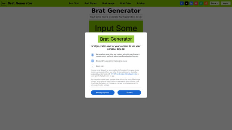 New Brat Generator AI Tool Review