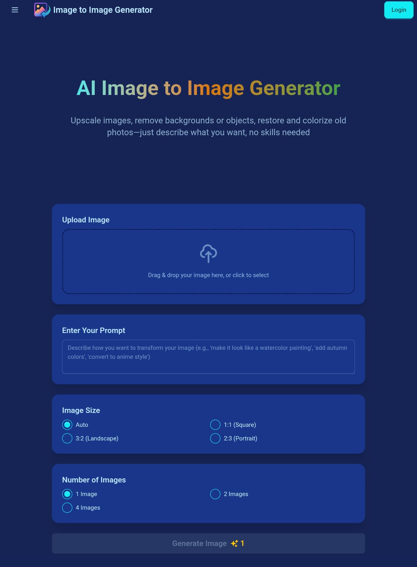 AI Image to Image Generator logo