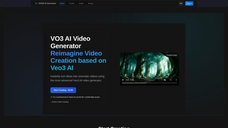 Top Vo3 AI AI Tool Review