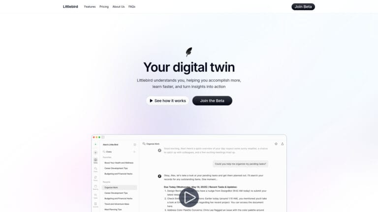 Powerful Littlebird AI Tool Review