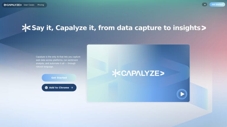 Innovative Capalyze AI Tool Review