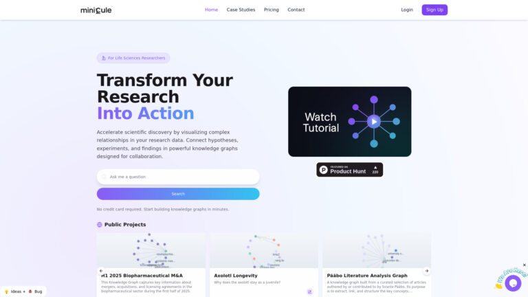 Free Minicule AI Tool Review