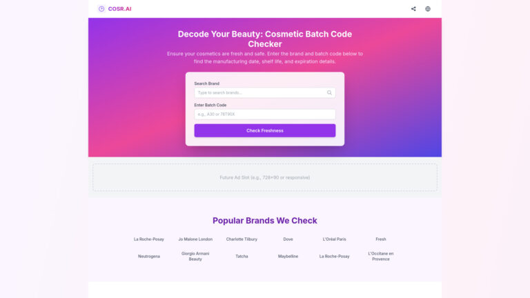 Powerful Cosmetic Batch Code Checker AI Tool Review
