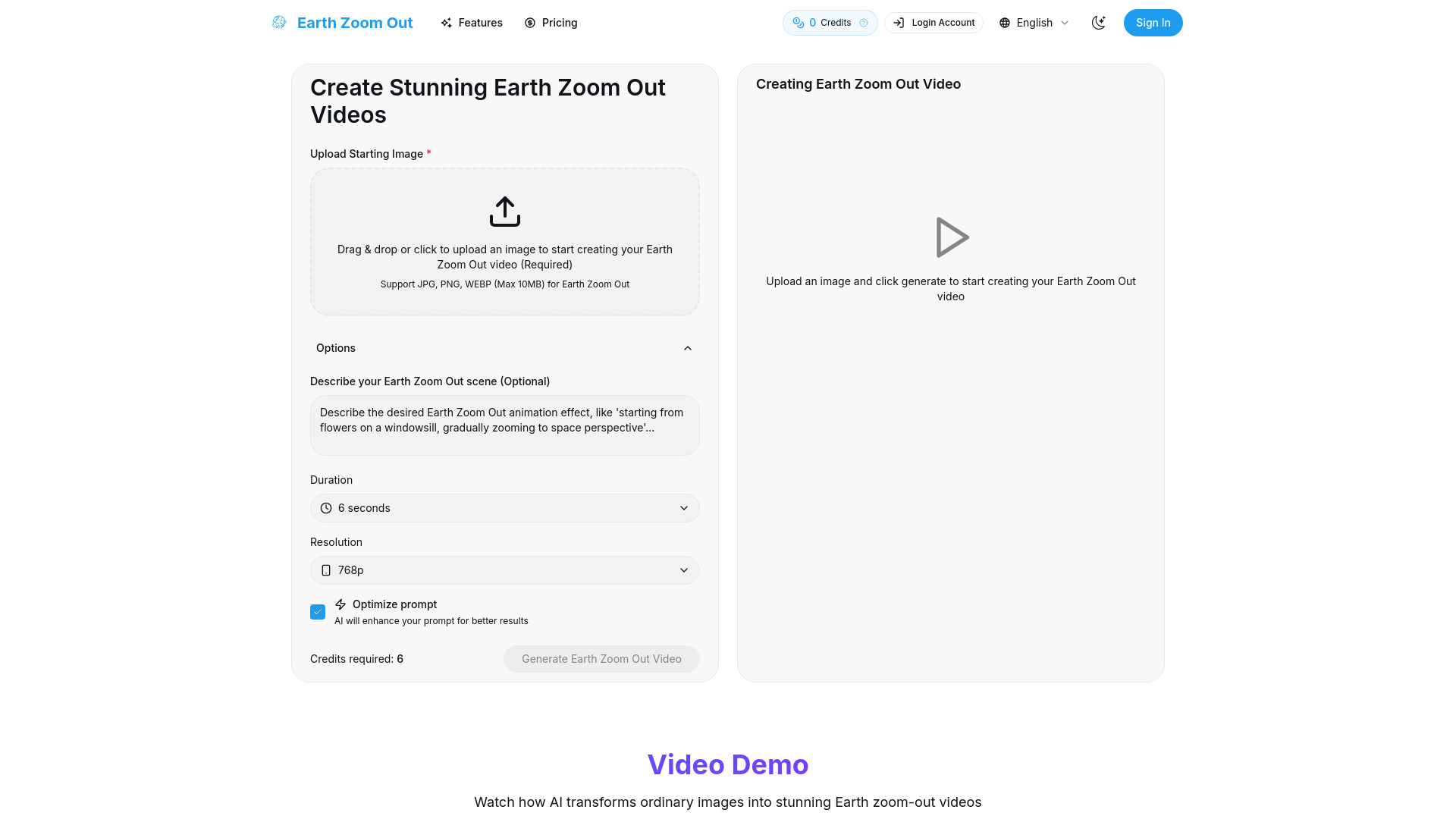 Earth Zoom Out AI logo