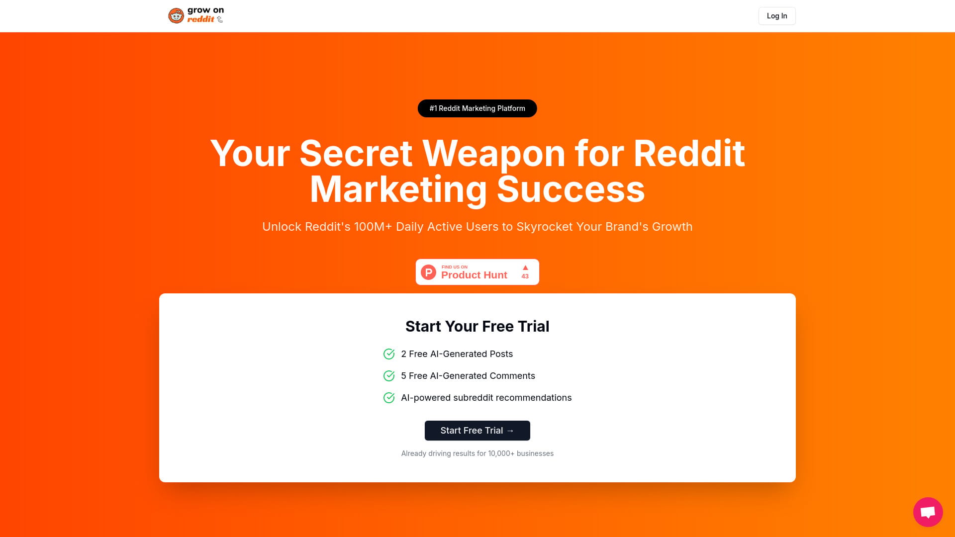 GrowOnReddit logo