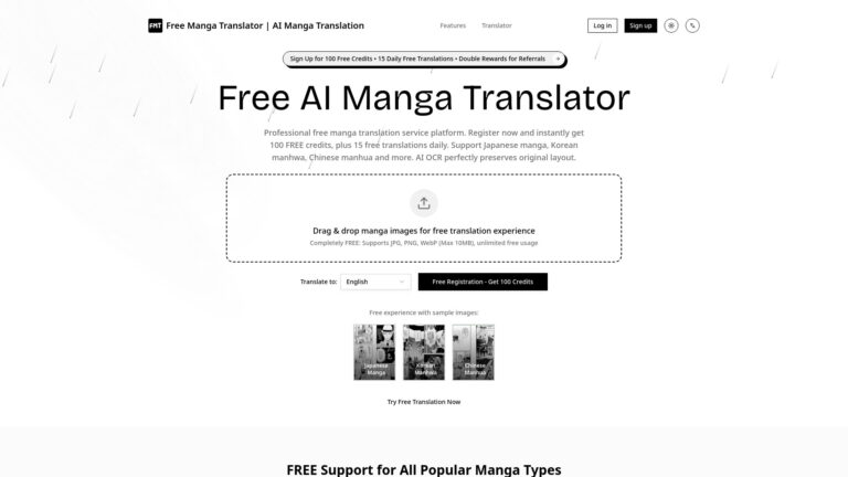 Top Free AI Manga Translator AI Tool Review