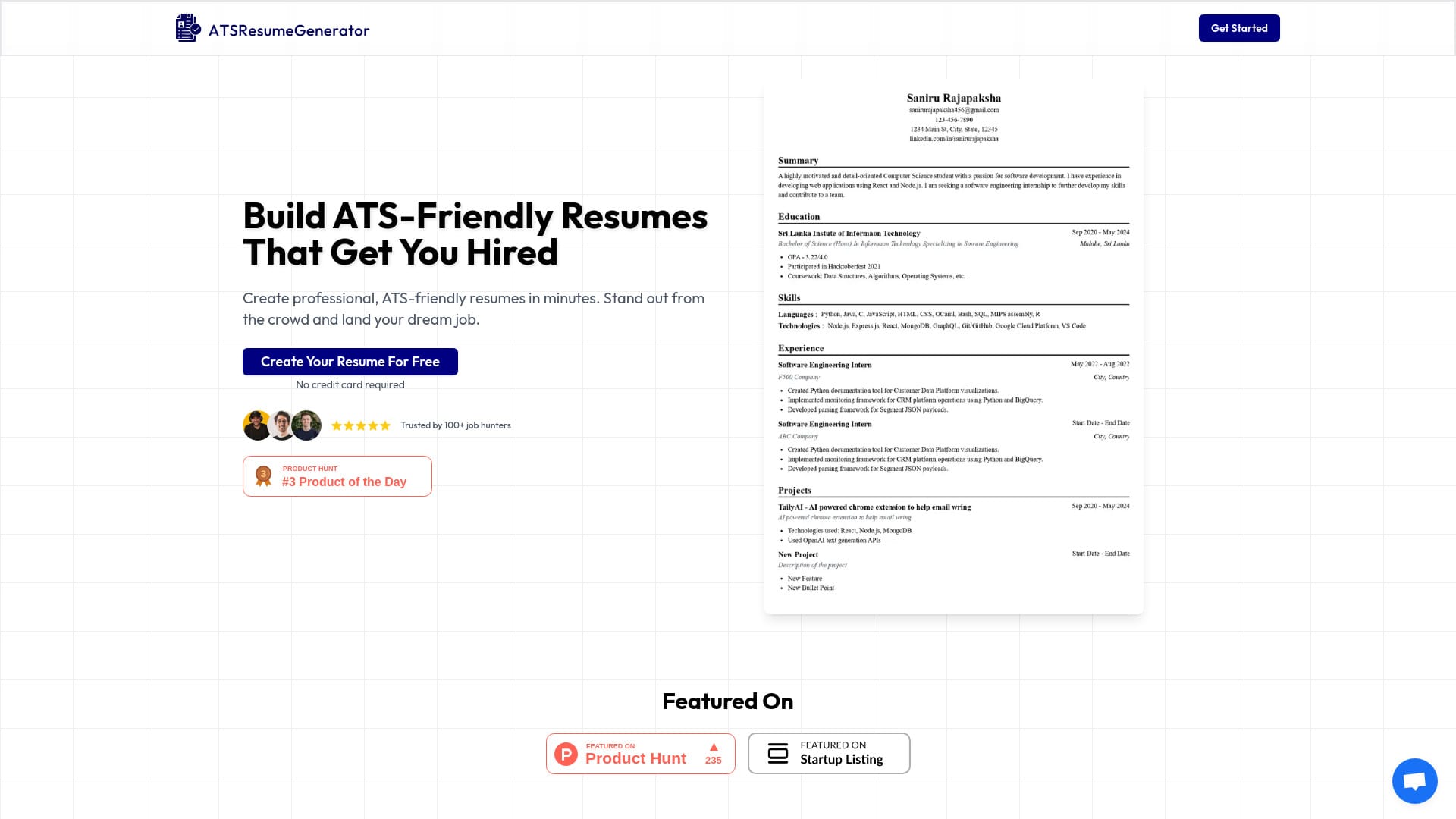 ATSResumeGenerator