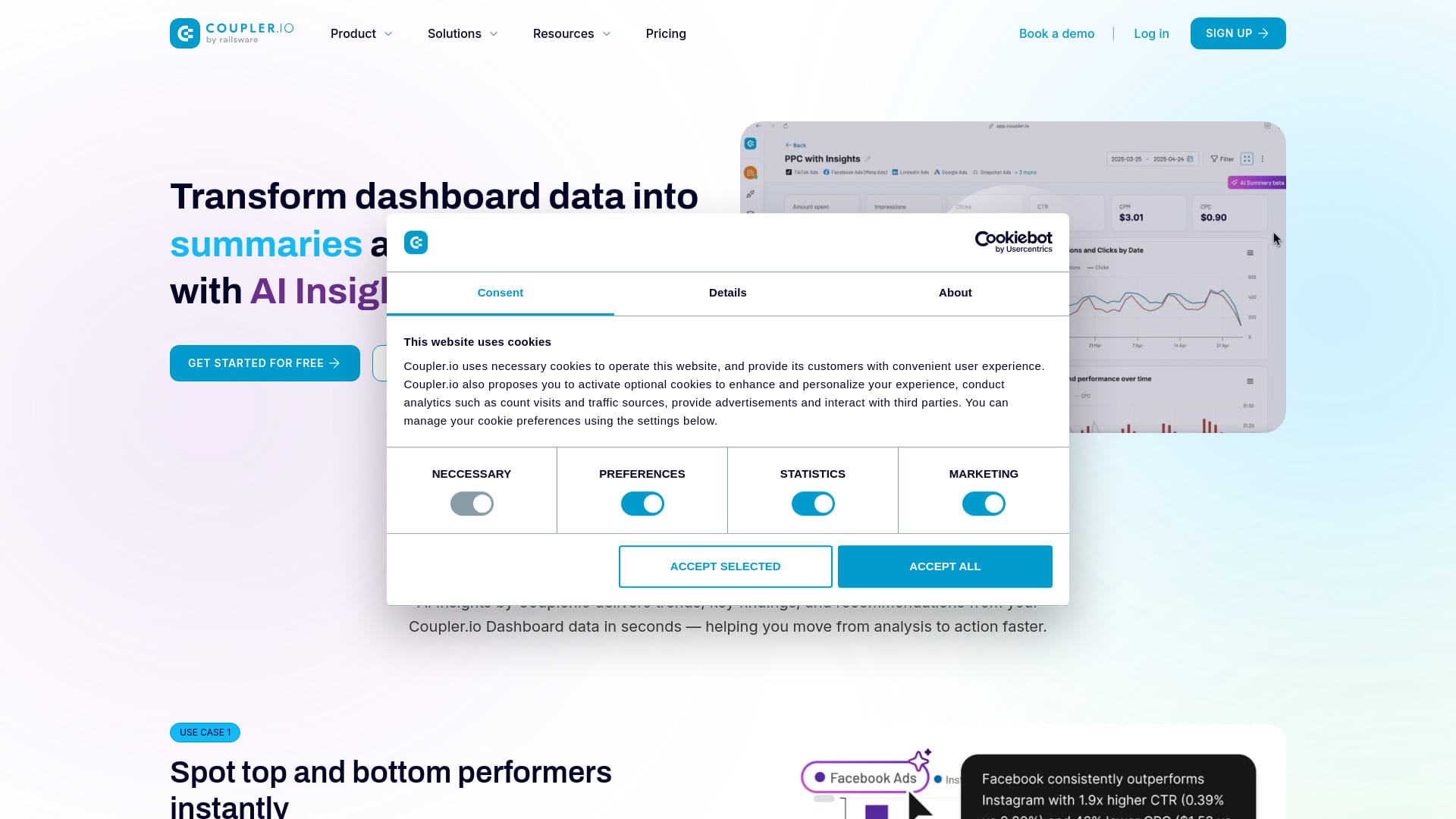 AI Insights by Coupler.io logo