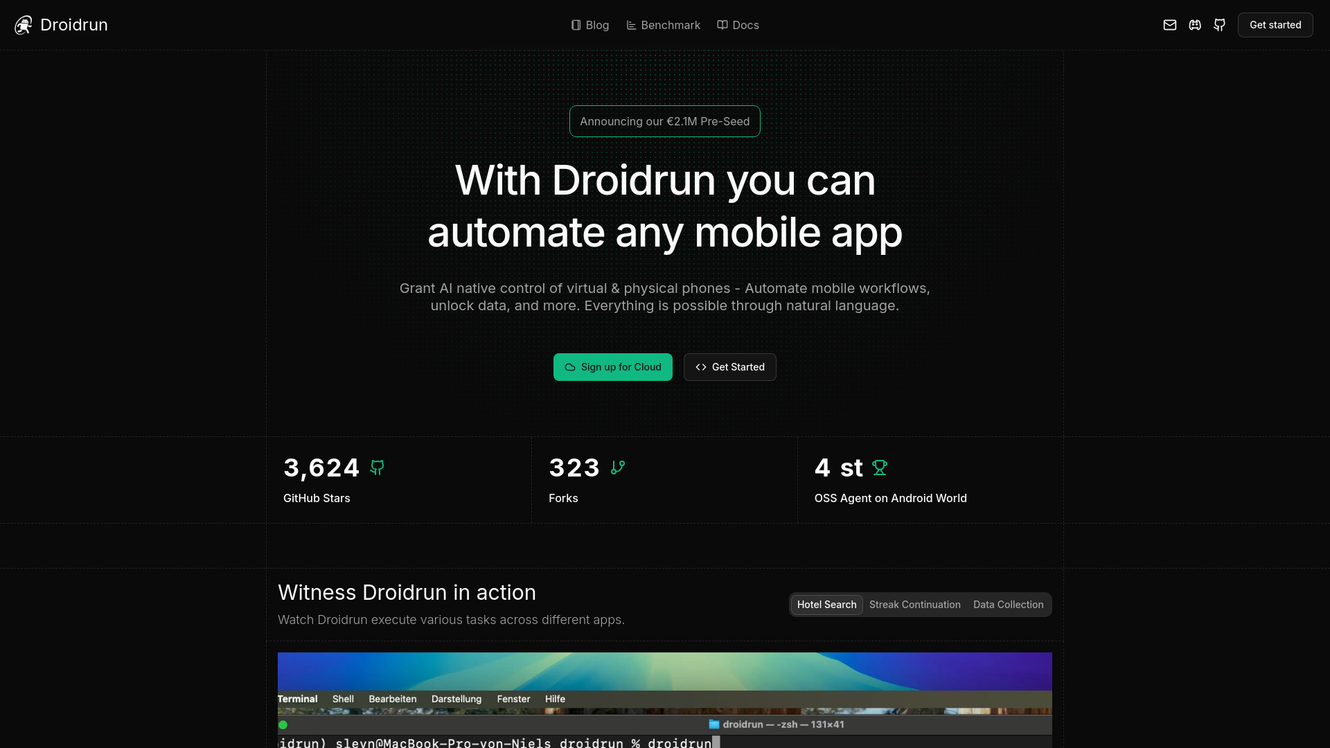 Droidrun logo