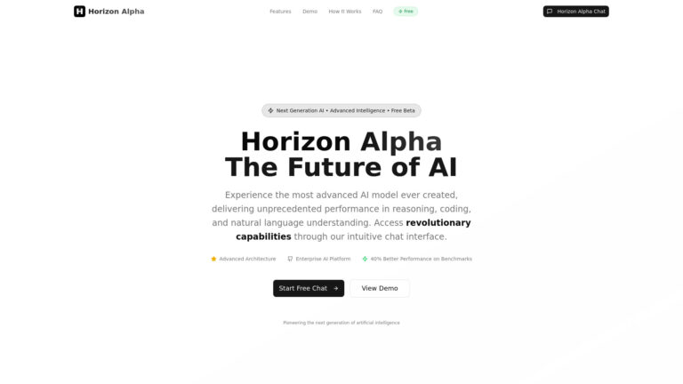 Free Horizon Alpha AI Tool Review