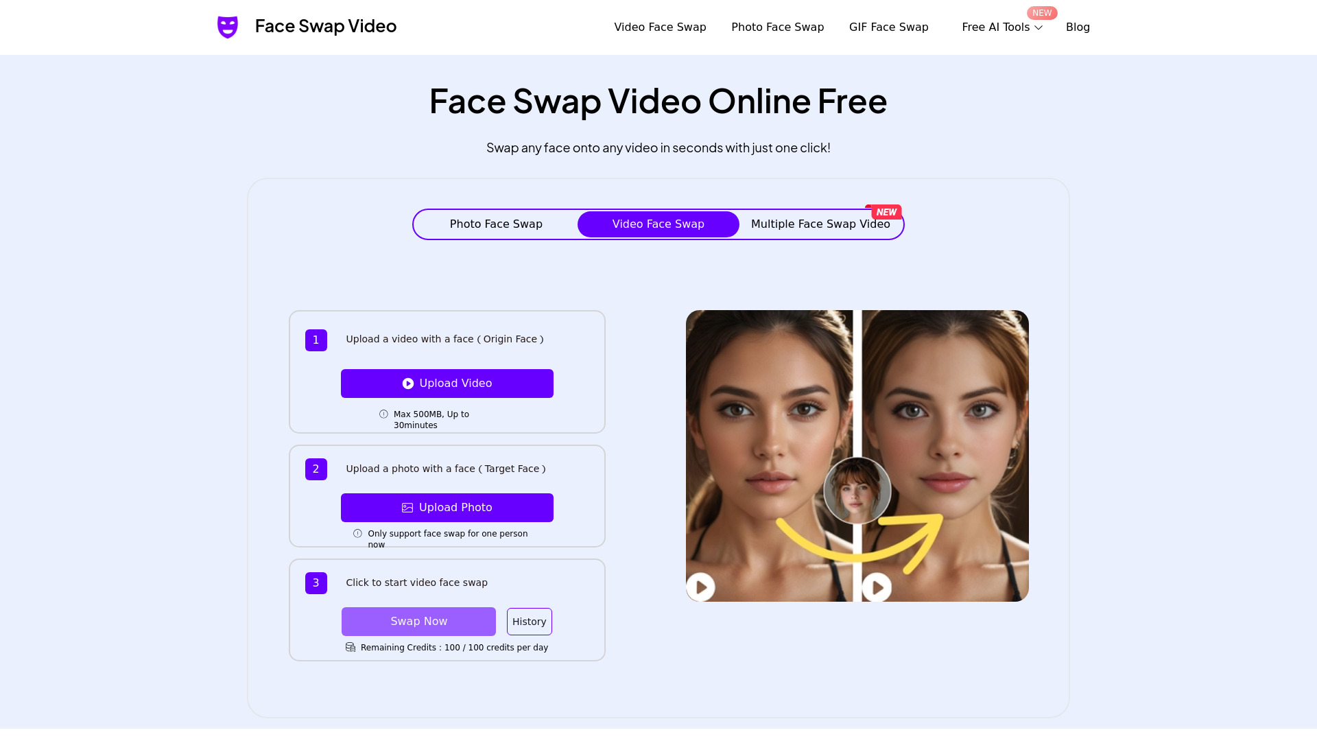 FaceSwapVideo logo