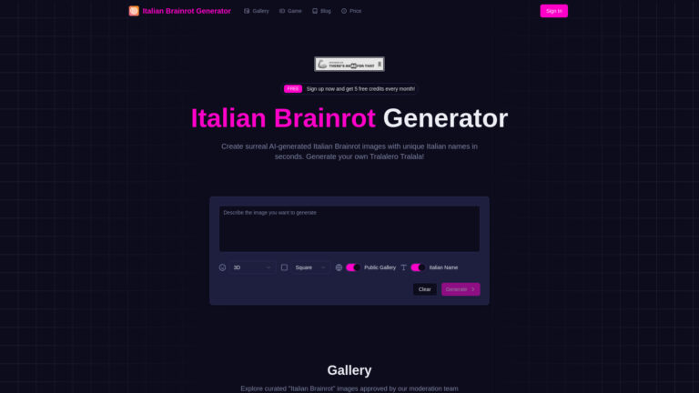 New Italian Brainrot Generator AI Tool Review