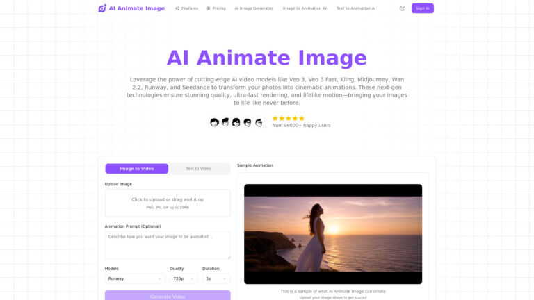Advanced AI Animate Image AI Tool Review