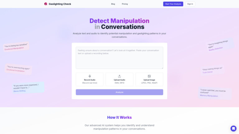 Trending Gaslighting Check AI Tool Review
